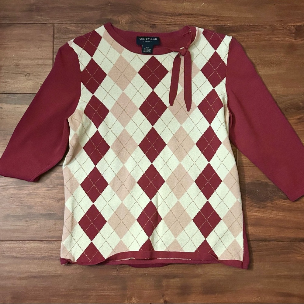 vintage argyle sweater